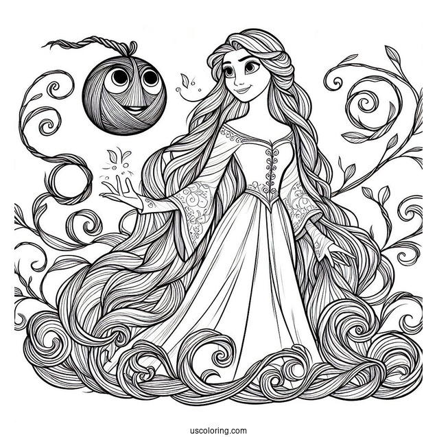 Mother Gothel Coloring Picture