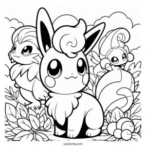Full Page Pokemon Coloring Page