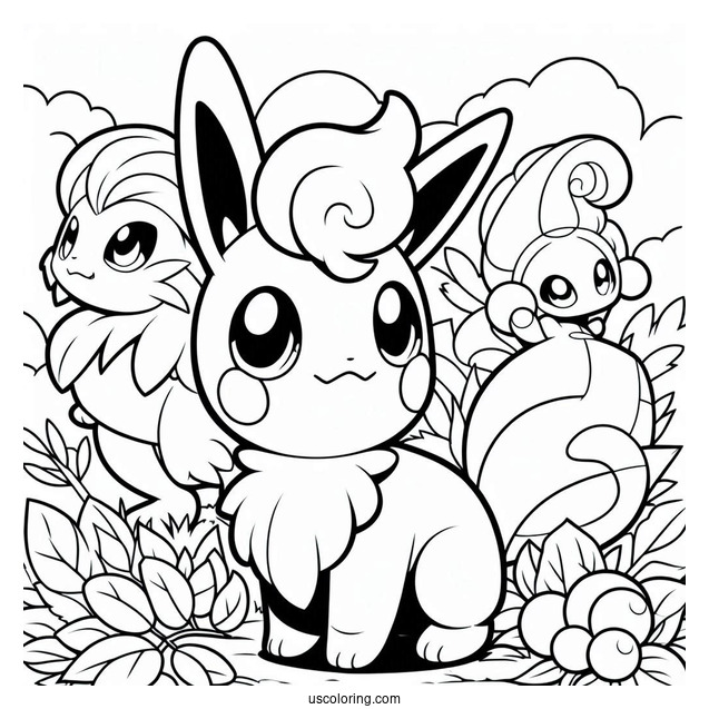 Full Page Pokemon Coloring Page