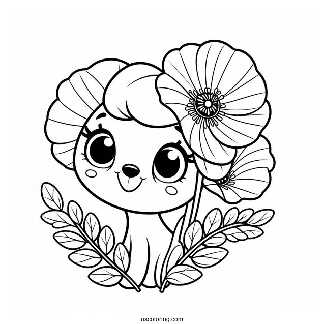 Poppy Playtime Coloring Page Of Easy Poppy For Kids
