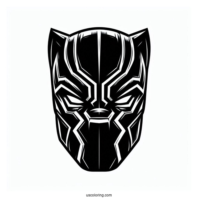 Black Panther Movie Poster Coloring Page