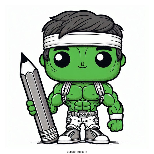 Funko Pop Hulk Coloring Page