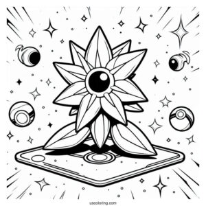 M Starmie EX Stellar Storm Coloring Sheet