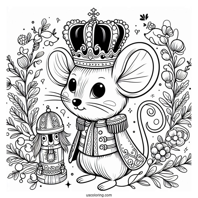 Simple To Color Mouse King