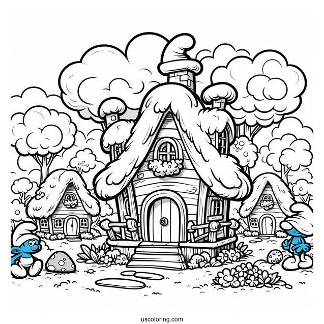 Smurf Village Houses