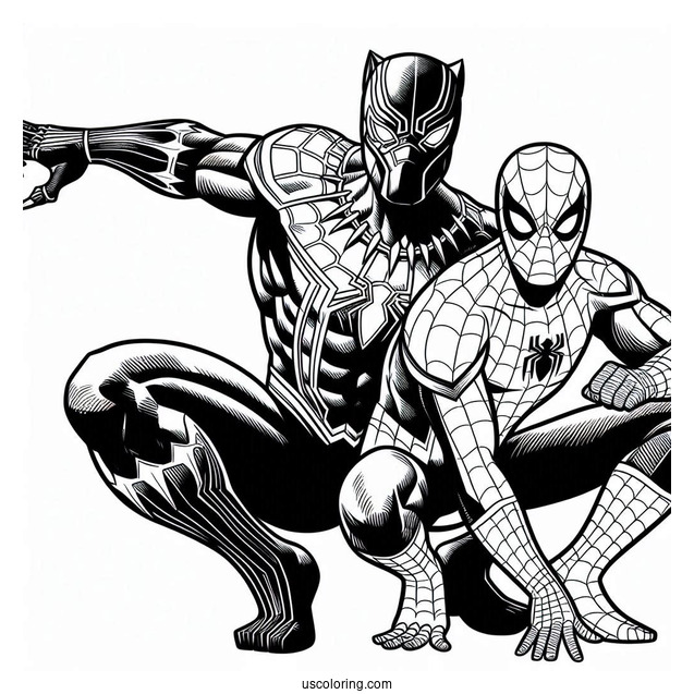 Spider Man And Black Panther
