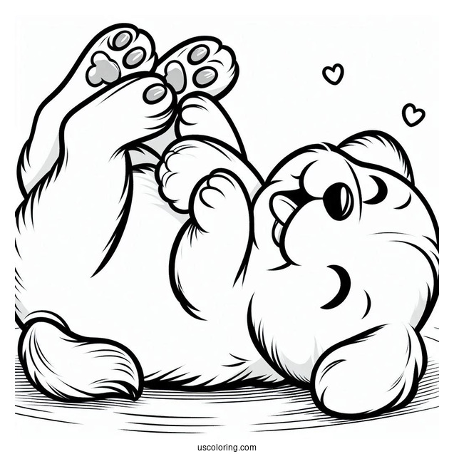 Puppy Rolling On the Floor