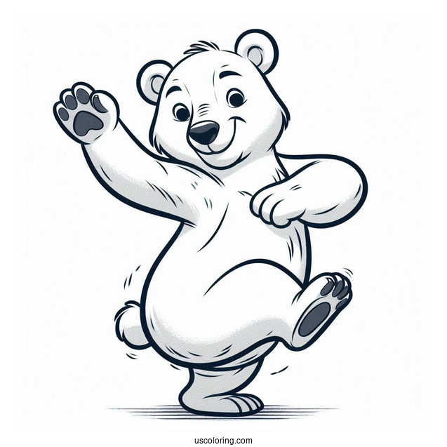 Baloo Bear Coloring Page From Jungle Book Dancing
