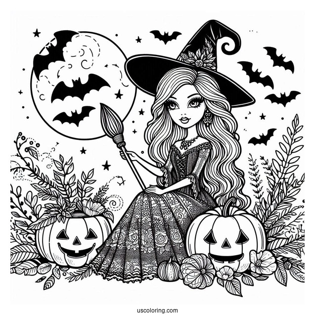 Halloween Themed Witch Barbie