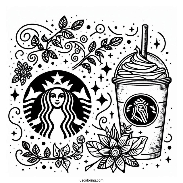 Starbucks Coloring Page Of Logo