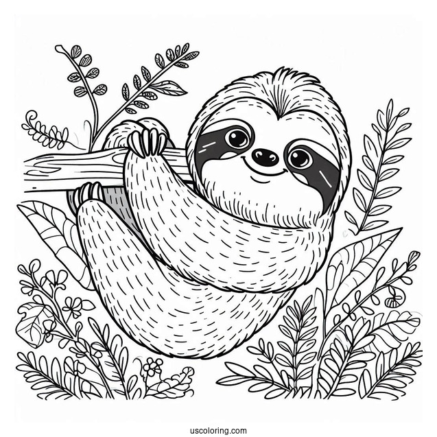 Zootopia Sloth Coloring Page For Kids