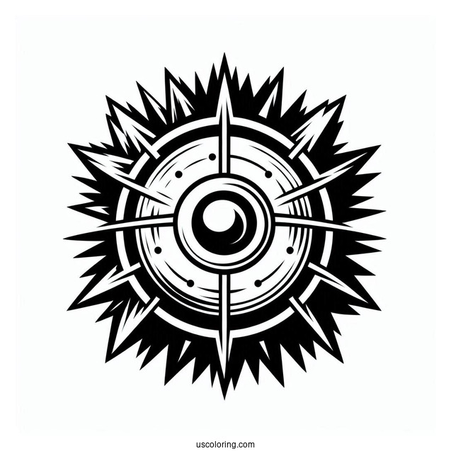 Naruto Coloring Page Of Rasengan