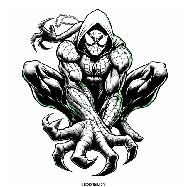 Green Goblin Spider-Man Coloring Page