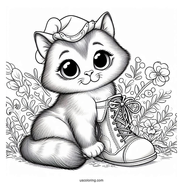 Puss In Boots Coloring Page