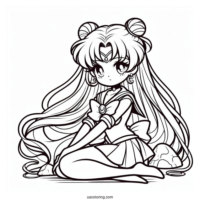 Cute Artemis Coloring In For Kids