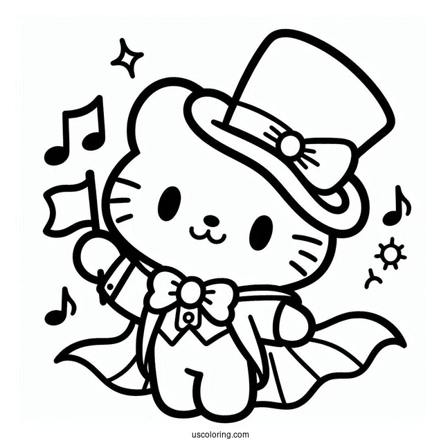 Sanrio Coloring Pages Of Tuxedo Sam