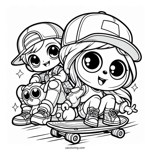 Subway Surfers Coloring Page Jake And Tricky
