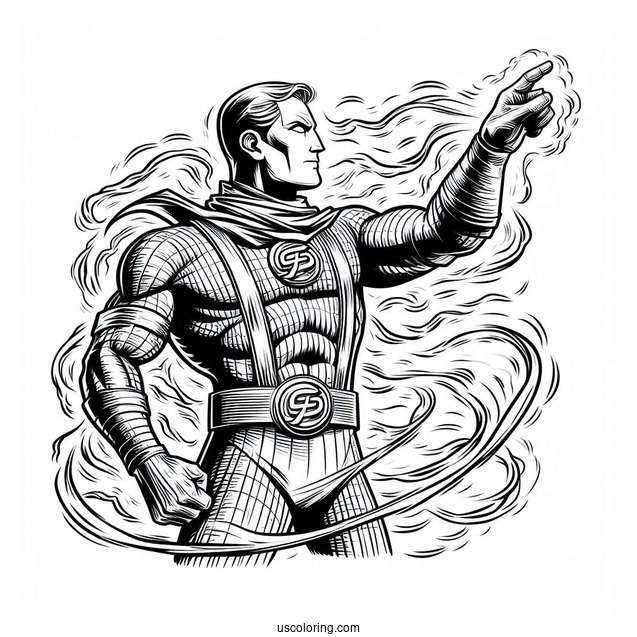 Reed Richards Mr. Fantastic Coloring Page For Kids