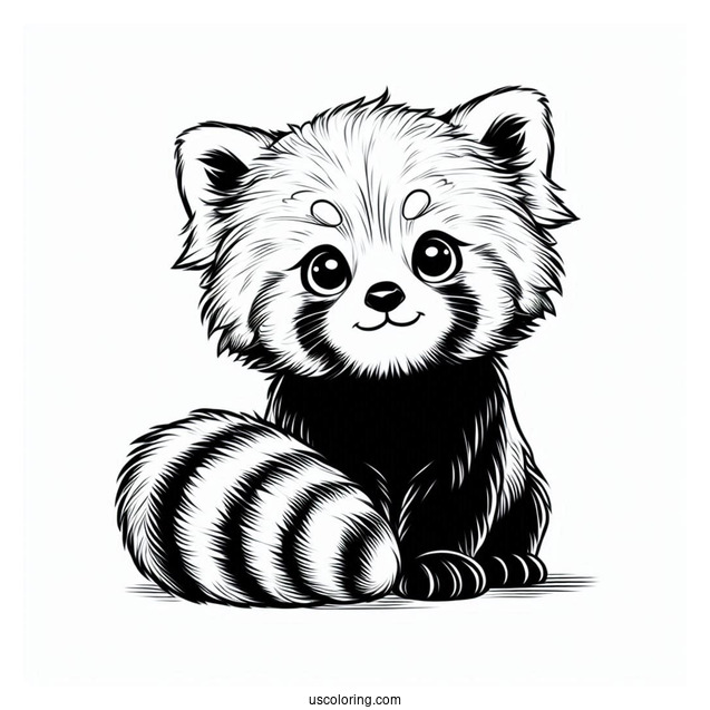 Mischievous Looking Red Panda