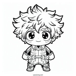 My Hero Academia Coloring Page Of Chibi Mirio Togata For Preschoolers