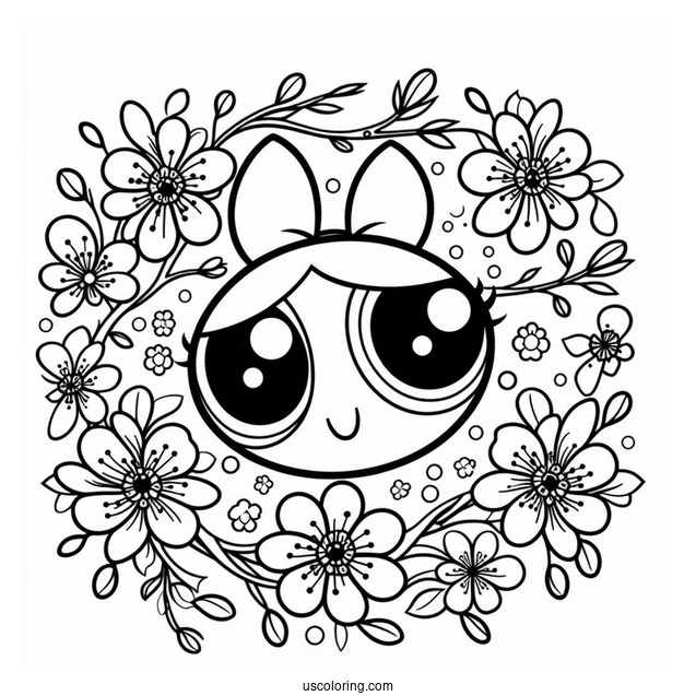 Blossom Coloring Page For Kids