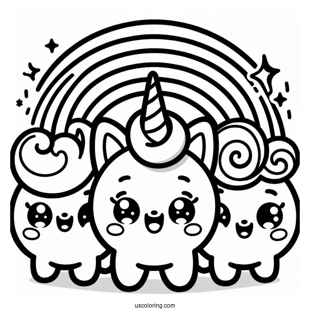 Cyan Smiling With Sharp Teeth Rainbow Friends Coloring Page For Kids