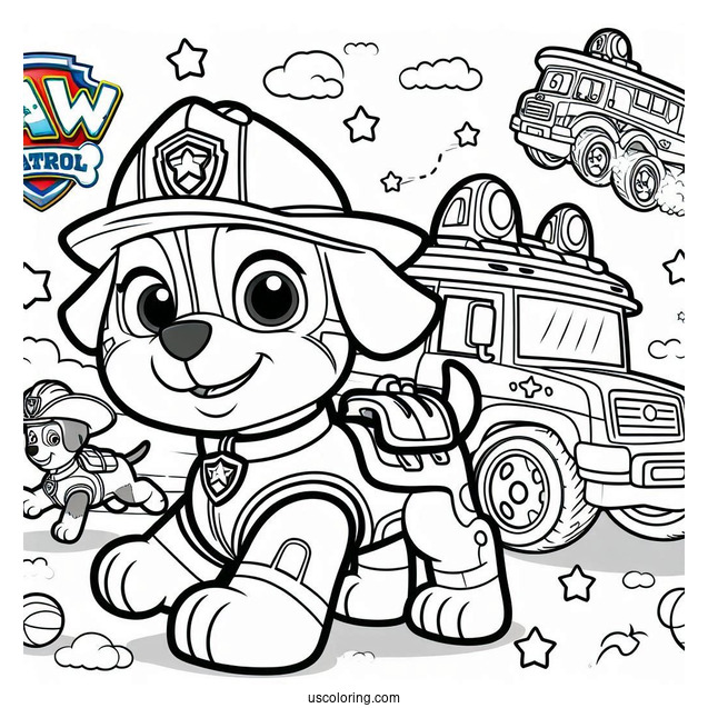 Paw Patrol Coloring Page