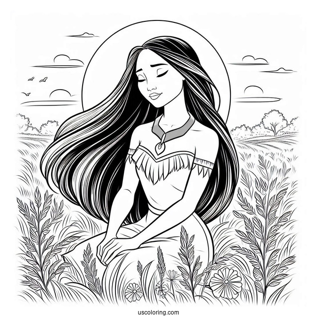 Pocahontas On The Field