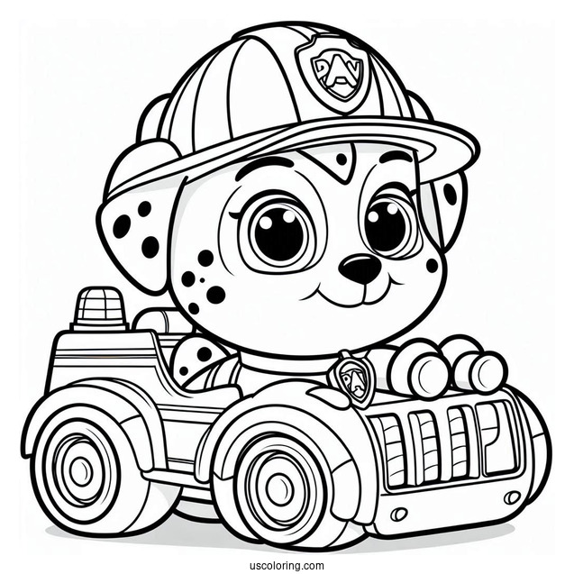 Baby Rubble Character Coloring Sheet