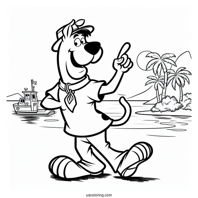 Coloring Page Of Fred From Scooby-Doo