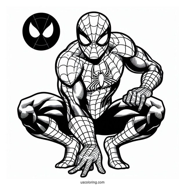 Easy Spider-Man Coloring For Kids
