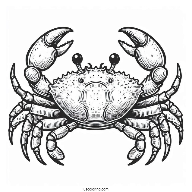 Male Mud Crab Coloring Page