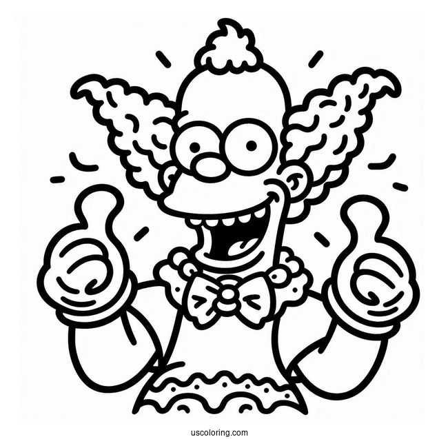 Krusty the Clown from The Simpsons