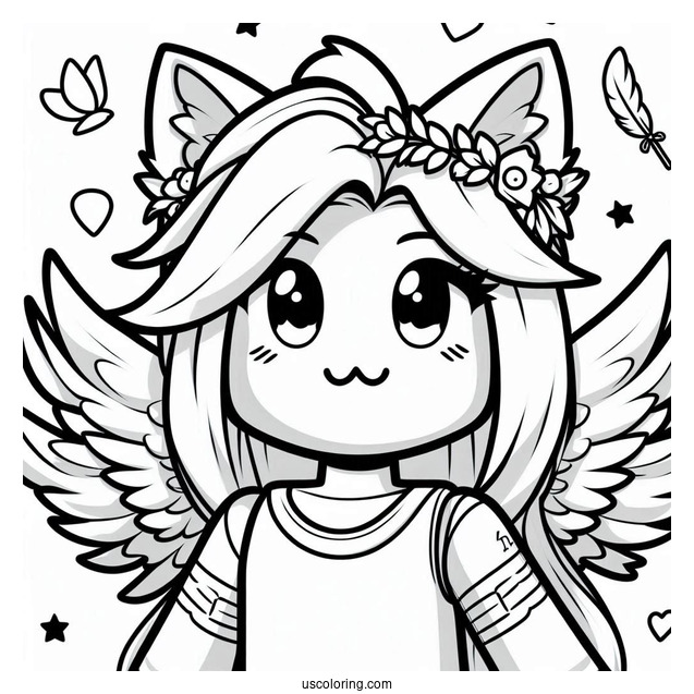 Roblox Pet Simulator Coloring Page Easy