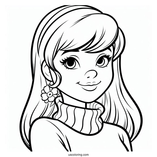 Velma From Scooby-Doo Coloring Picture