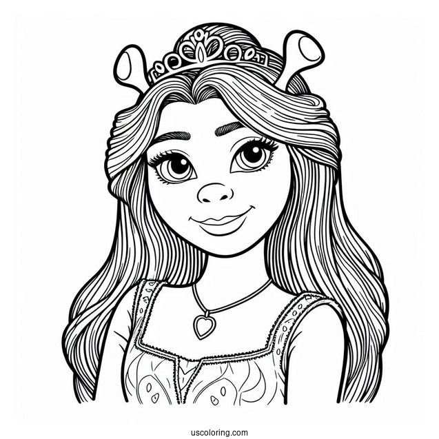 Princess Fiona Coloring Page