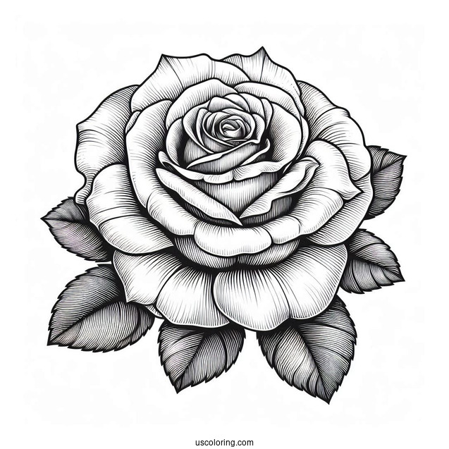 Head Of a Rose With Detailed Petals