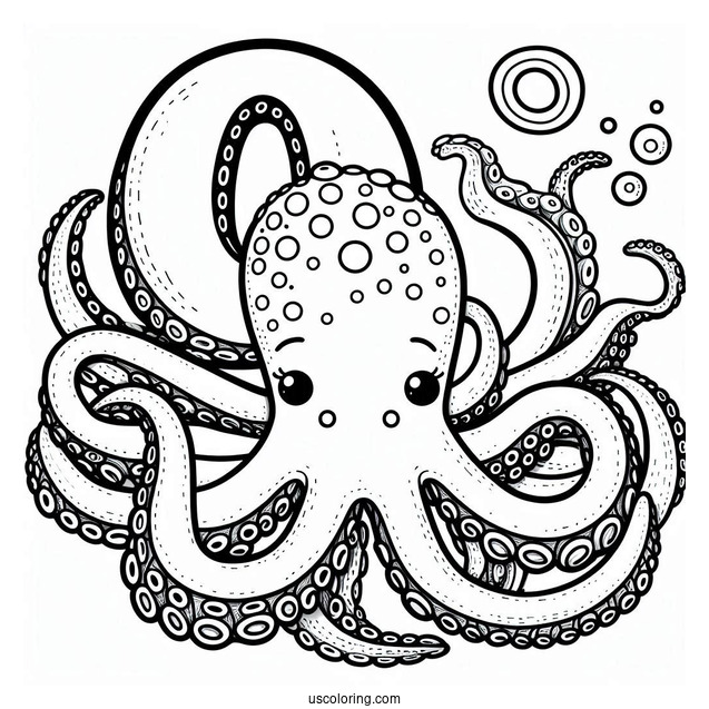 O Is For Octopus Coloring Page