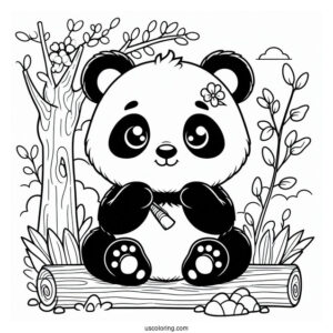 Po The Panda Coloring Page Foe Kids