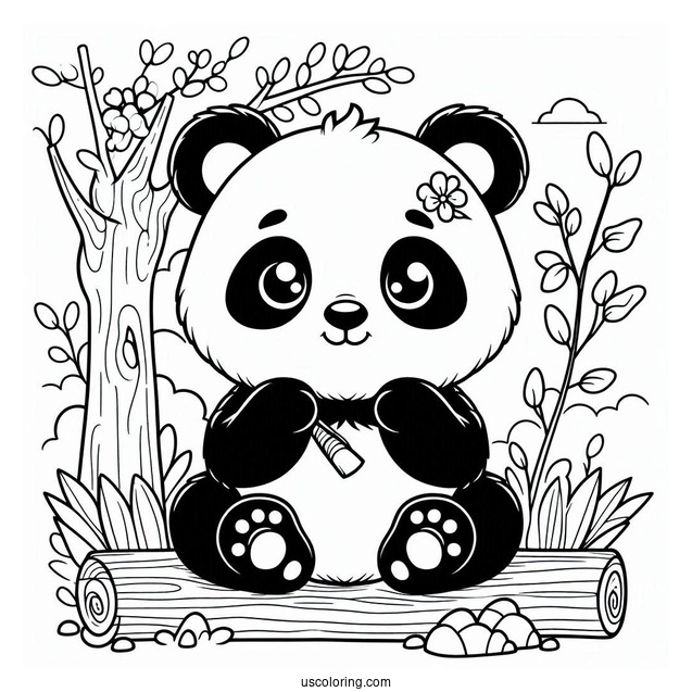 Po The Panda Coloring Page Foe Kids