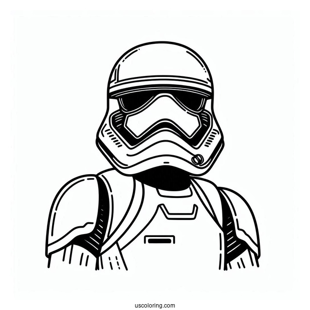 Stormtrooper Coloring Page Of Star Wars Shoretrooper For Kids