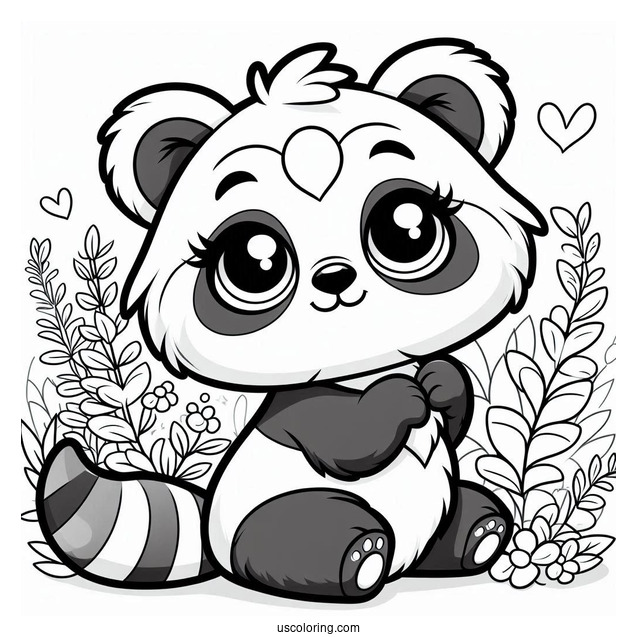 Animal Jam Red Panda To Color