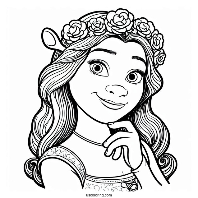 Princess Fiona Coloring Page