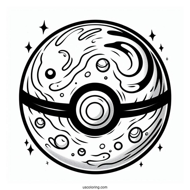 Simple To Color Pokemon Ball
