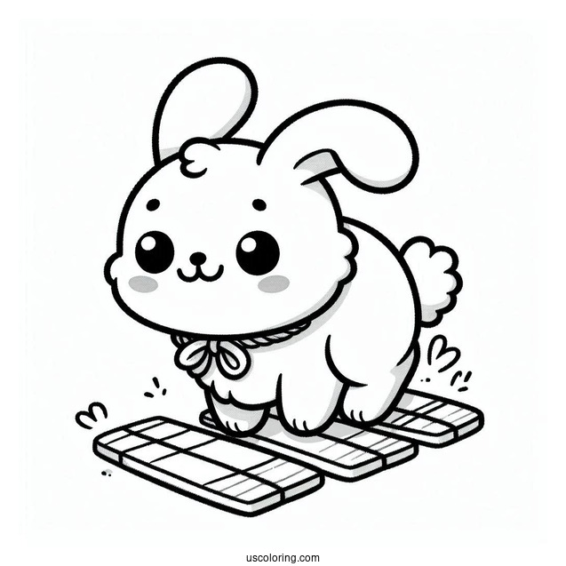 Hoppy Hopscotch From Smiling Critters Coloring Page For Kids