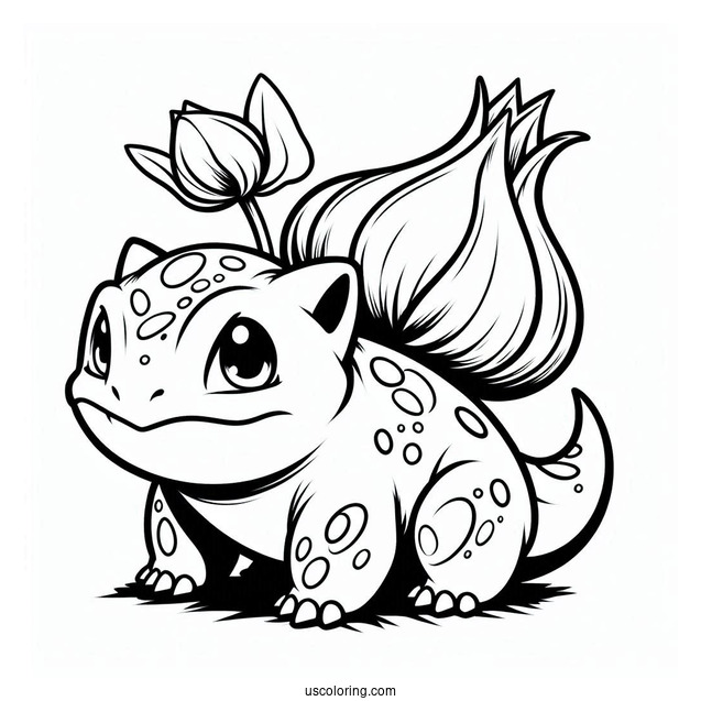 Evolution Bulbasaur Coloring Page