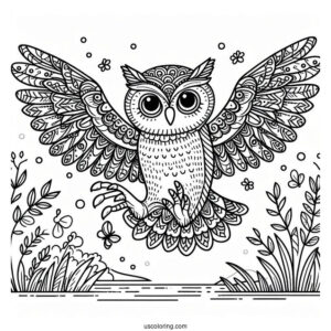 Owl Coming In To Land