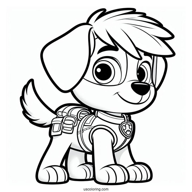 Ryder Character Coloring Sheet