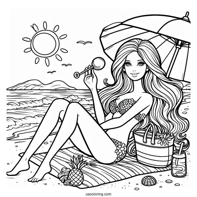 Barbie At The Beach