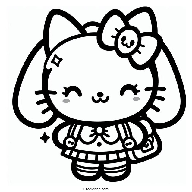 Sanrio Coloring Pages Of Easy Badtz Maru
